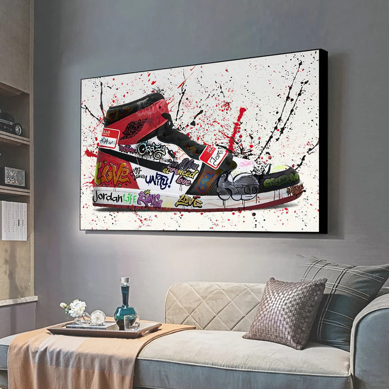 Sneakerhead Canvas Wall Art, Street Style, Shoes Artwork, Hypebeast Room  Decor | eBay